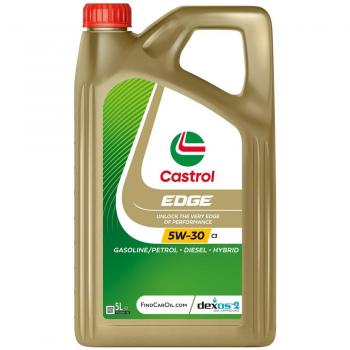Aceite de Motor Castrol 5W30 C3 Edge Titanium 5L - Para Gasolina, Diesel y Híbrido
