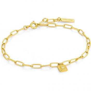 Pulsera de cadena Ania Haie B032-01G en Plata de Ley con diseño femenino
