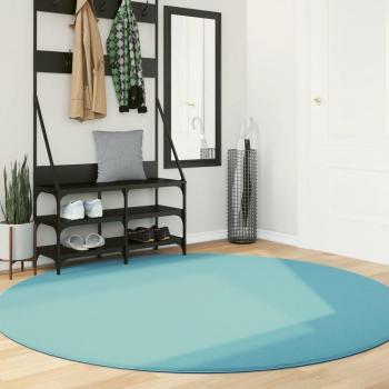 Alfombra de pelo corto OVIEDO Ø 200 cm Color Antracita, Beige, Crema, Verde - Alfombra de Piso para Sala de Estar, Dormitorio, Habitación, Salón