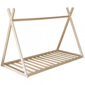 Cama Tipi Infantil de Madera 190x90cm Valentin - Diseño Lúdico, Estructura Sólida y Fácil Montaje