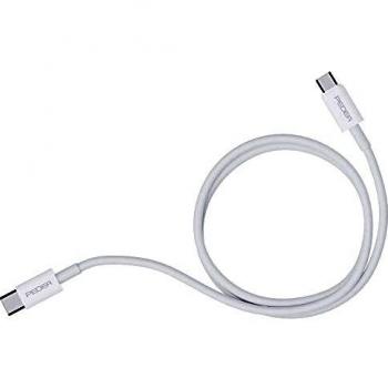 Cable USB-C a USB-C de carga rápida y transferencia de datos, 1m, blanco