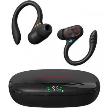 Avenzo AV-TW5011B Auriculares Deportivos Inalámbricos Táctiles TWS con Power Bank Negros