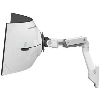 Brazo de Monitor Ergotron HX con Montaje en Pared VHD para Pantallas Curvas Ultra Anchas hasta 57 - Soporta 13 a 17 kg, Blanco