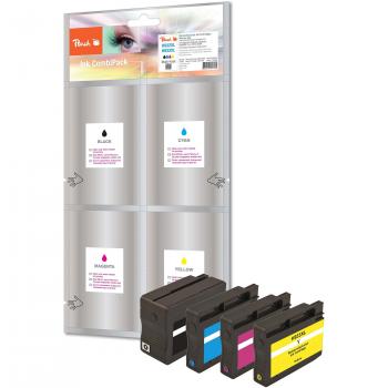 Multipack de Tinte Peach Compatible con HP 932XL y 933XL - Incluye Negro, Cian, Magenta y Amarillo para OfficeJet 6700 Premium y 6100 e-Printer