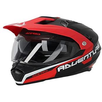 Acerbis Casco Flip FS-606 Adventure 2023 Gris-Rojo XL