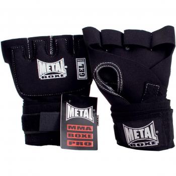 Guantes interiores de gel Metal Boxe shock Mb479 Glove Wrap Negro
