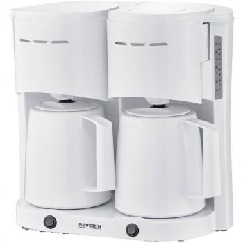 Severin KA 9314 Dúo Cafetera de Goteo con 2 Jarras Termo y Capacidad para 16 Tazas