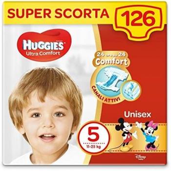 Pañales Huggies Ultra Comfort Talla 5 (11-25 kg) - Paquete de 42 Piezas