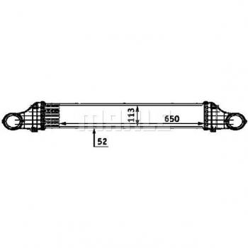 Intercambiador de Calor de Aire Acondicionado 8ML376723-381 BEHR y Intercooler MAHLE ORIGINAL CI 68 000P para Mercedes-Benz