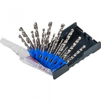 KWB 49109119 Juego de brocas HSS para metal, 19 piezas, 0 W, 0 V
