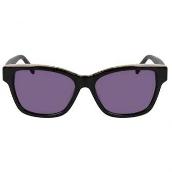 DKNY Women's Full-Rim Butterfly Sunglasses Black Acetate Frame CAT3