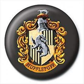 Harry Potter Botón Broche Insignia Oficial Hufflepuff Escuela Logotipo Cresta