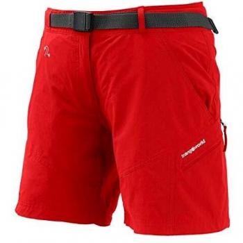 Trangoworld Yittu Pantalones Cortos, Mujer, Rojo