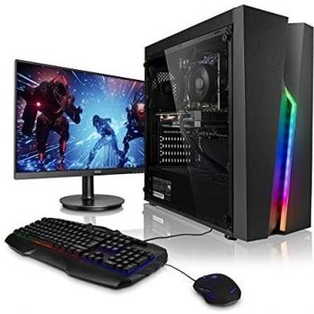 Completo Megaport PC Cyclops AMD Athlon 3000G 2X 3.50GHz • 24 Pantalla • Windows 11 • Nvidia GeForce GT1030 2GB • 8GB 3000MHz DDR4 • 120GB SSD • 1TB HDD • Teclado y ratón Gaming • Completo Ordenador