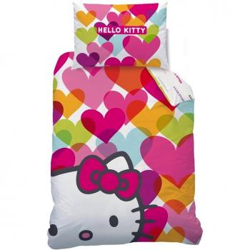 CTI 041834 Ropa de Cama Hello Kitty Mimi Love, Linón de Algodón, 160 x 210 Y 65 x 100 cm