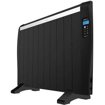 Radiador Eléctrico Cecotec ReadyWarm 2100 Thermal Black, 1500W, 10 Elementos, Control Remoto, Pantalla LCD, Temporizador Programable