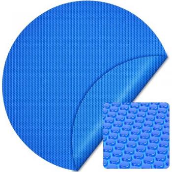 Cubierta Solar Isotérmica para Piscina Redonda Ø 3,6 m Azul - Lona Térmica de Burbujas PE Grosor 400 µ