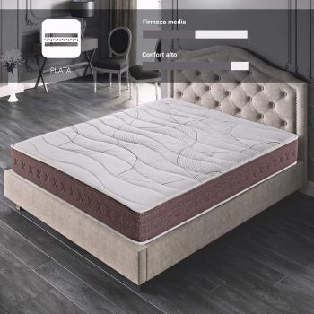 Colchón viscoelástico Royal Sleep Dormant Premium, firmeza media-alta, hilo de plata, altura 24 cm, antiácaros, confort y adaptabilidad total, dimensiones 140x200