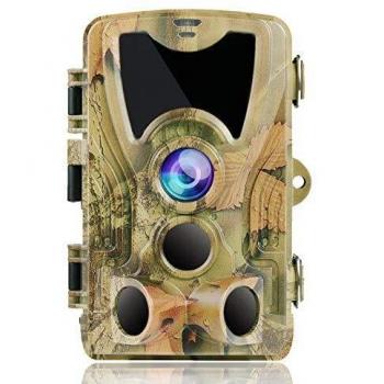 SUNTEKCAM Cámara de Caza 24MP 1080P HD Camara Fototrampeo de Caza Nocturna con LED IR Invisibles de 940nm Visión Nocturna 0.2s de Tiempo Activación IP66 Prueba de Agua para Monitoreo de Vida Silvestre