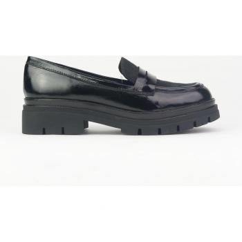 Mocasines de mujer de piel en negro