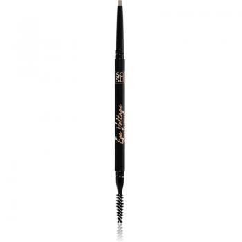 Lápiz de Cejas SOSU Light - Pincel de Precisión 2 en 1 con Cepillo, Tono Light Cool, 0,1 g