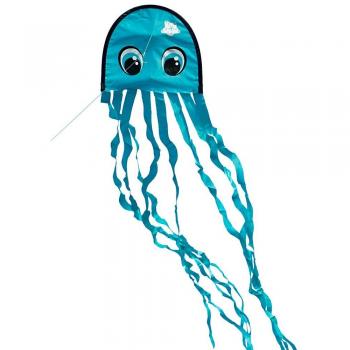 CIM DRAKI Advanced - Cometa con diseño de pulpo para niños a partir de 3 años – Dimensiones: 25 x 160 cm, incluye Cuerda de cometa.