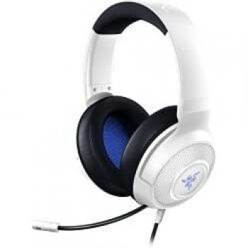 Razer Kraken X for Console Auriculares Gaming Multiplataforma con Micrófono, Diadema Ajustable, Sonido Surround 7.1 y Almohadillas de Gel Refrigerante - Blanco