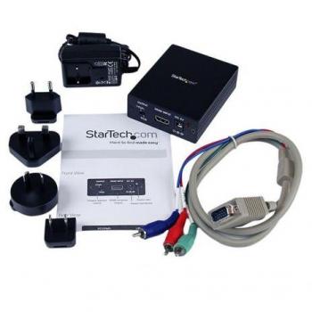 StarTech.com Splitter HDMI de 8 Puertos - Resolución 4K a 60Hz, Sonido Envolvente Audio 7.1; StarTech.com Adaptador Conversor HDMI a VGA y Componentes YPrP