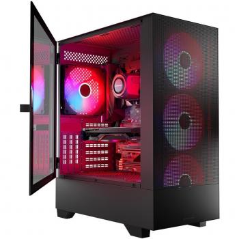 Caja Semitorre ATX Modecom Siroco ARGB con iluminación RGB y conectividad USB 3.0