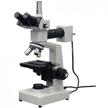 AmScope ME300TZA-2L 40X-1600X Microscopio metal-rgico Con Luces superiores e inferiores