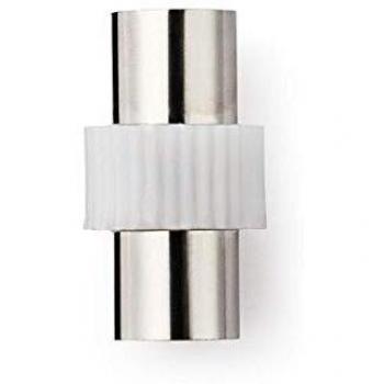 Adaptador Coaxial IEC Hembrana a Hembrana 75 Ohm Blanco - Conector de Antena y TV