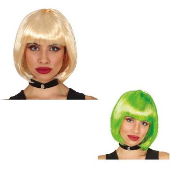 Peluca Media Melena Corte Bob en varios colores con estilo vintage de los años 20