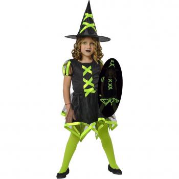 Disfraz de Bruja Cuca Verde para Niña