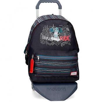 Enso Wall Ride Mochila con Carro para Portátil 15,6 Negro 30x40x13 cms Poliéster 22.78L
