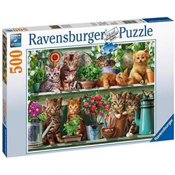 Ravensburger Cats on the Shelf 500-Piece Puzzle