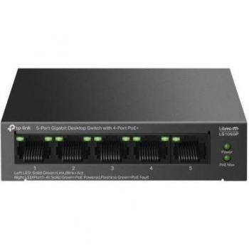 TP-Link LiteWave 5-Port Gigabit Desktop Switch with 4-Port PoE+ Unmanaged Gigabit Ethernet (10/100/1000) Power over Ethernet (PoE)