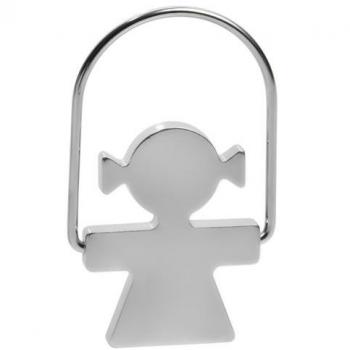 Alessi AKK44 W - Llavero de acero inoxidable mate 18/10, diseño de muñeca