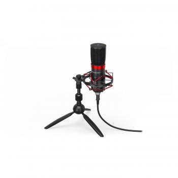 Micrófono USB Endorfy Solum Streaming T con soporte y filtro pop-up
