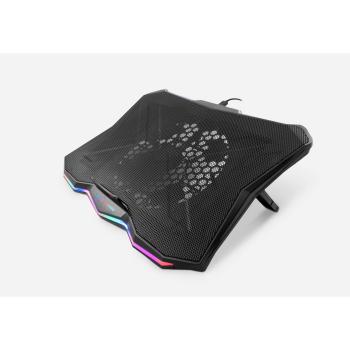 DeepGaming NCP17-RBW Base Refrigeradora para Portátiles hasta 17.3 con Iluminación RGB