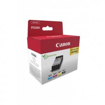Canon CLI-581 Pack de 4 Cartuchos de Tinta Originales