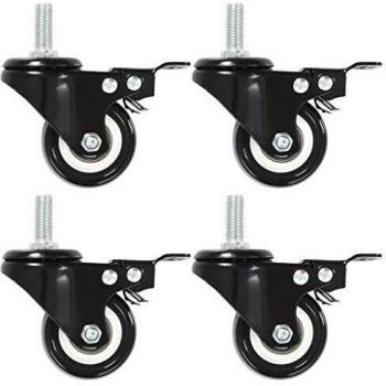 vidaXL Ruedas giratorias con frenos 4 unidades 50 mm