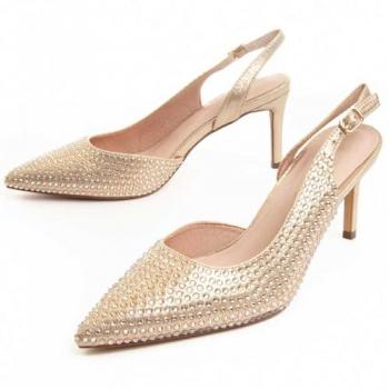 Zapato De Vestir Para Mujer Montevita Festshoe3 88486 Dorado Talla: 39