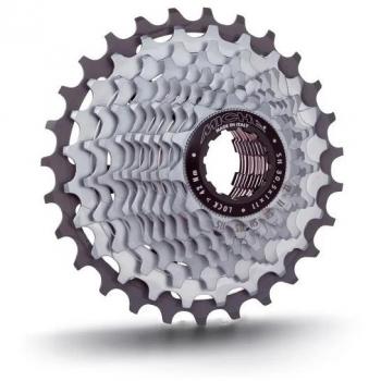 Cassette Miche Light Primato 11V Compatible Shimano 11 velocidades - Peso: 242 gr (11/25 dientes) - Material de piñones: acero cromado - Dientes: 16-28