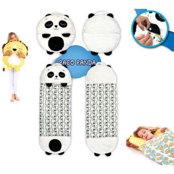 Saco de dormir Panda Paco con cojín de 135 cm
