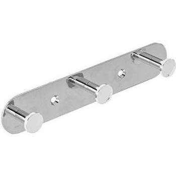 Perchero triple de pared cromado modelo Arrow