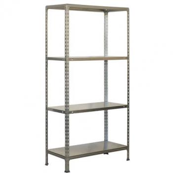Estantería Metalica Ecoclick Mini 4 Baldas 160x80x40 cm, Acero Galvanizado, Capacidad 70 kg