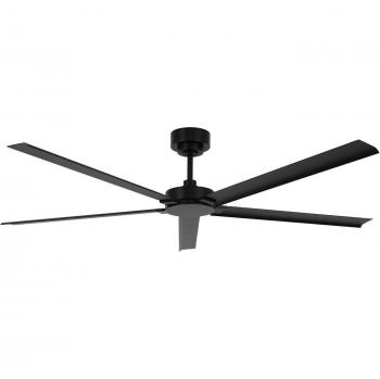 Faro ventilador de techo Monza negro DC silencioso Ø 152 cm IP55