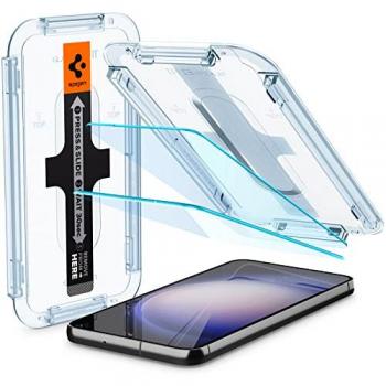 Protector de Pantalla de Vidrio Templado Spigen EZ Fit 2 Pack para Samsung Galaxy S23 Plus - Transparente, Dureza 9H