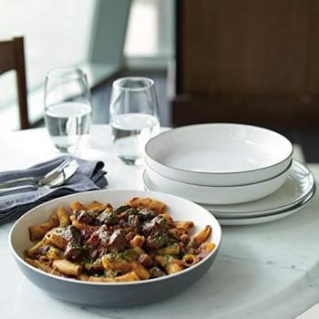 Royal Doulton Gordon Ramsay Bread Street GRBRST26703 21cm Pasta Bowl White, Stoneware, 23cm