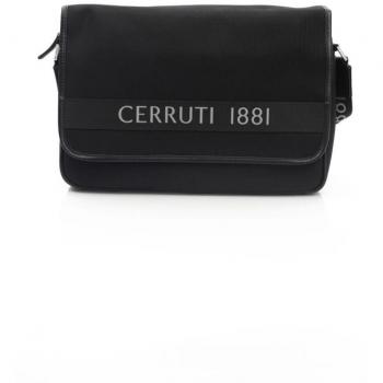 Cerruti 1881 Black Nylon Crossbody Messenger Bag